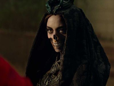 Death (Aubrey Plaza) in Marvel Television's AGATHA ALL ALONG, exclusively on Disney+.