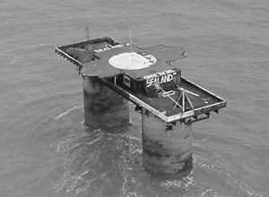Meeres-Plattform Sealand